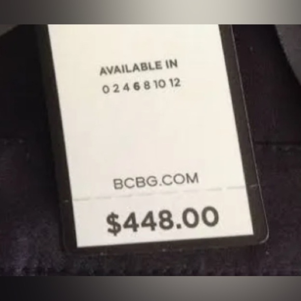 $448 NWT BCBG MaxAzria Leonora Black Floor length Dress Sz 0 - Picture 9 of 10